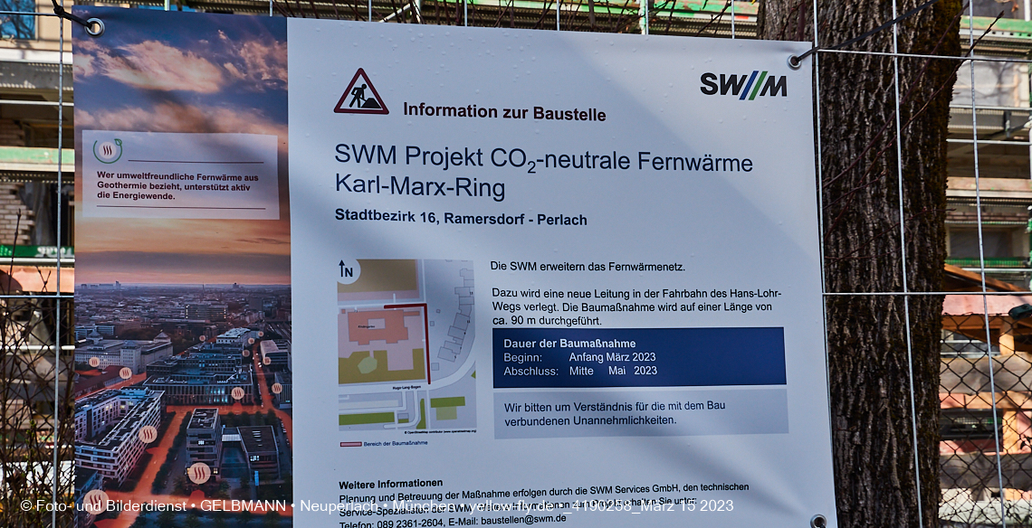 15.03.2023 - Fernwärme und Rohrverlegung an der Grundschule in Neuperlach